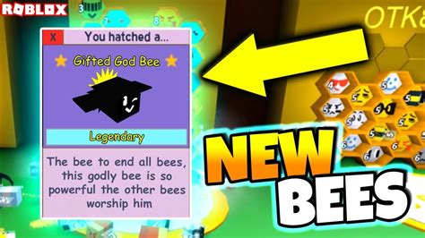 god bee  gifted  legendary bees roblox bee swarm simulator