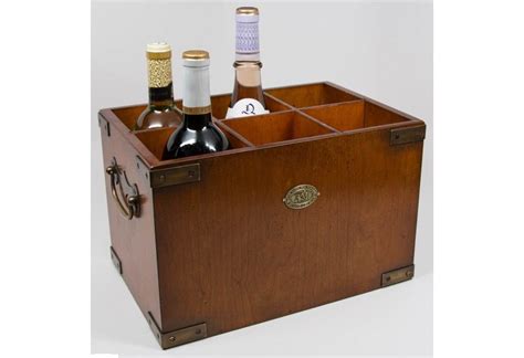 Wooden Wine Storage Container Box Handmade