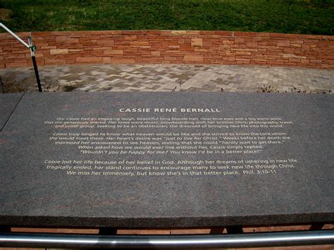 Columbine Memorial Cassie Rene Bernall Our Cassie Had