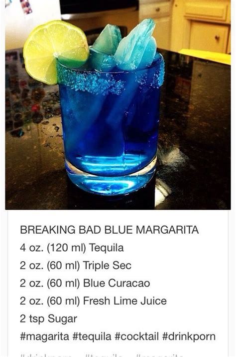 Breaking Bad Blue Margarita~ Tipsy Bartender Liquor Drinks Boozy