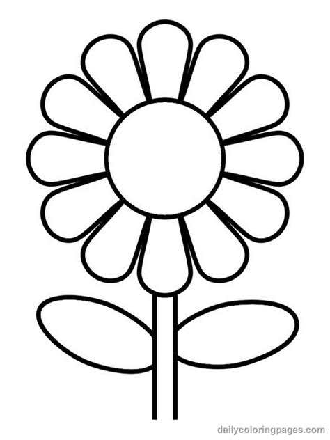 coloring flower pictures flower coloring page