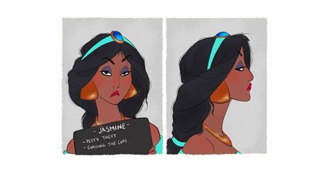 Jasmine S Mugshot Best Disney Princess Fan Art Popsugar Love And Sex