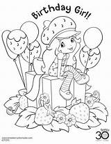 Coloring Pages Strawberry Shortcake Birthday Party Printable Thesuburbanmom Kids Para Colorear Print Girl Cartoon Sheets Clipart Boyama Girls Printables Digi sketch template