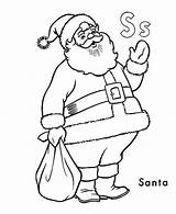 Santa Pages Surfboard Coloring Claus Template Templates Letter sketch template
