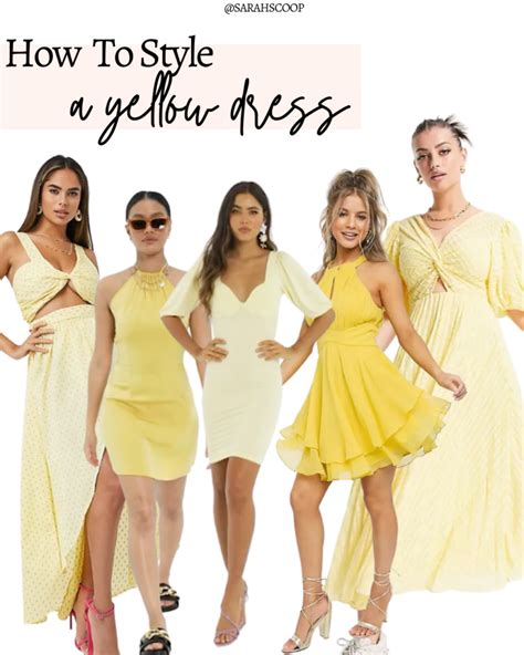 wear   yellow dress  summer sarah scoop