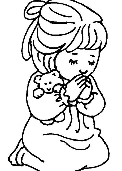 girl praying coloring page bible coloring pages sunday school