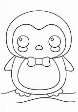 Penguin Cute Little Coloring Pages Printable Categories Kids sketch template