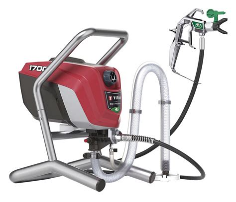 titan airless paint sprayer  hp hp  gpm flow rate operating pressure  psi