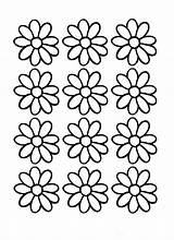 Daisy Coloring Flower Pages Outline Flowers Printable Color Clipart Printables Colouring Sheets Kids Cliparts Girl Small Daisies Template Print Scout sketch template