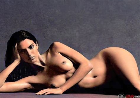 kendall jenner fully nude behind the scenes of a photo shoot