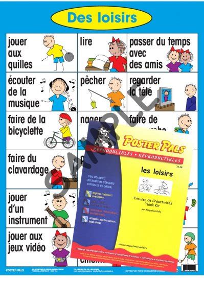 Des Loisirs [cp18] 22 99 Poster Pals French And Spanish Language