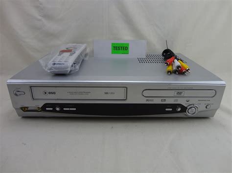 esa  dvd vcr dual double deck combo  universal remote etsy