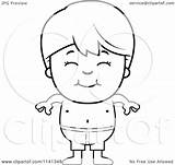 Boy Trunks Clipart Angry Swim Cartoon Coloring Happy Thoman Cory Outlined Vector Royalty Clipartof Collc0121 sketch template