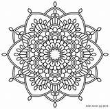 Coloring Mandala Flower Pages India Floral Rocks sketch template