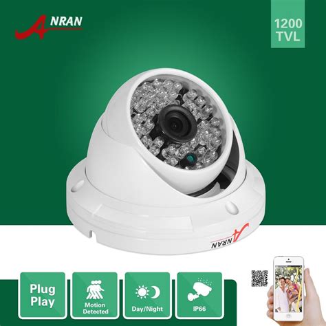 anran hd cctv tvl sony cmos imx sensor  ir outdoor waterproof security dome camera