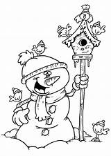 Snowman Coloring Tulamama sketch template
