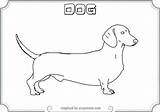Coloring Pages Printable Dachshund Dachsunds Dog Popular Library Clipart sketch template