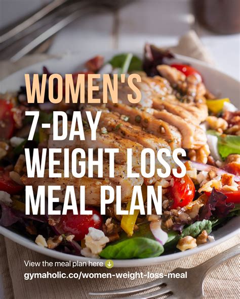 woment  day weight loss meal plan gymaholic fitness app