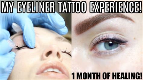 My Permanent Eyeliner Tattoo Experience Fully Healed Youtube