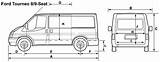 Ford Tourneo Blueprints 2008 Minivan sketch template