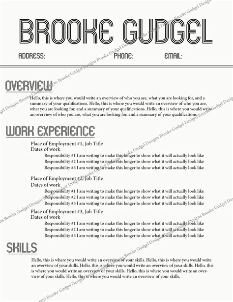 retro resume contact brookegudgelatgmailcom rush sorority resume