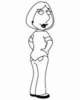 Guy Family Coloring Pages Lois Griffin Coloring4free Father Color Characters Sheets Print Doghousemusic sketch template