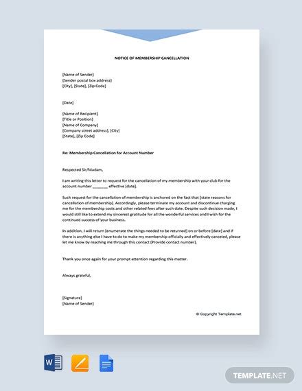 contract cancellation letter template word google docs apple