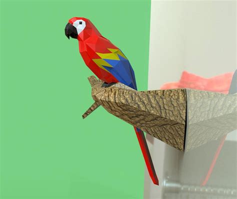parrot papercraft parrot parrot gifts macaw papercraft etsy parrot gifts parrot toys parrot