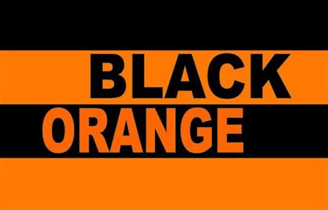 black orange