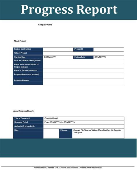 status report powerpoint template