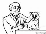 Veterinarian Coloring Pages sketch template