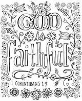 Faithful Faith Verse Scripture Lesson Hosea Corinthians Story Spiritual Canvasondemand sketch template