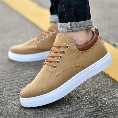 arrival spring summer comfortable casual shoes mens canvas shoes  men lace  brand