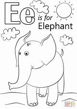Coloring Letter Elephant Pages Printable Supercoloring Drawing Dot Main sketch template