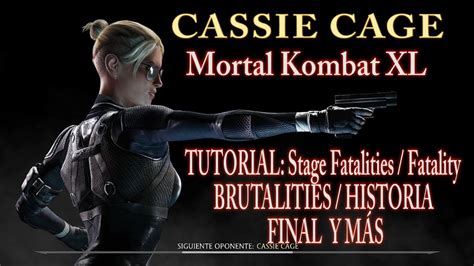 Mortal Kombat Xl Cassie Cage Tutorial Stage