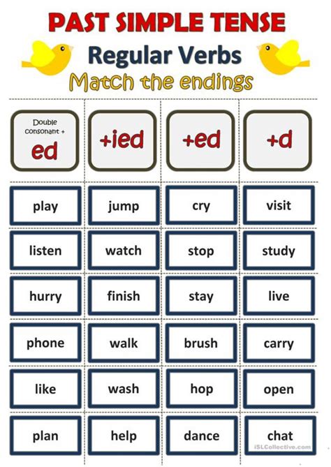 teacher anni past simple regular verbs