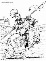 Medieval Pages Cavaleiros Malvorlagen Fantasie Ausmalbilder Ritter Erwachsene Mandala Projekte Pferde Malbücher Drucken Medievais Bezoeken sketch template