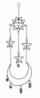 Wind Chimes Chime Sun Moon Dream Drawing Stars Items Catchers Wholesale Choose Board sketch template