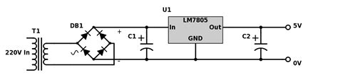 terpopuler simple power supply circuit diagram skema amplifier