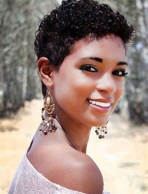 Curly Pixie Hairstyles Short Curly Haircuts African American Short My