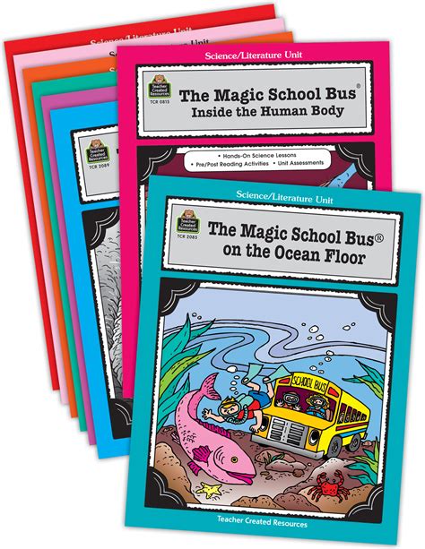 Magic School Bus Literature Units Set 8 Books Tcr9069