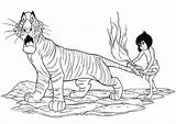 Jungle Book Mowgli Coloring Pages Khan Printable Defeated Sher Realized Resourceful Could Fire Raskrasil sketch template
