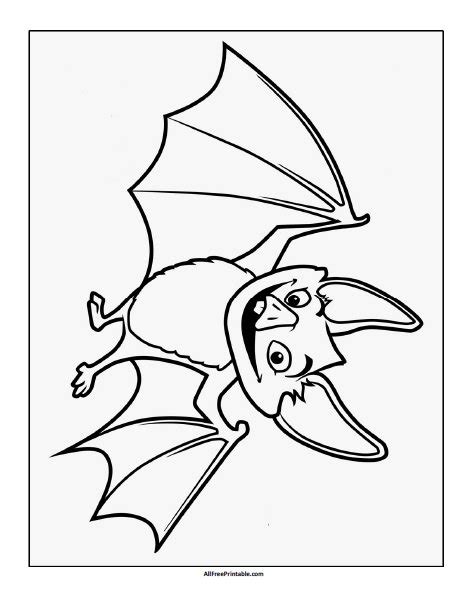 halloween bat coloring page  printable