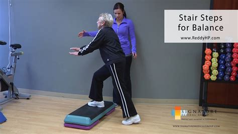 stair step exercise  older adults  improve balance youtube