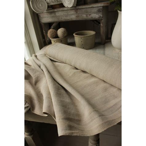 antique homespun linen flax fabric    yards chairish