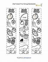 Coloring Food Fruit Nutrition Kids Group Bookmarks Myplate Activity Groups Worksheet Education Solus Chef Pages Printable Color Plate Sheet Activities sketch template