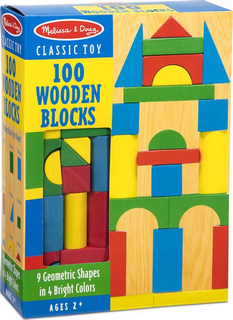 piece wood blocks set thinker toys