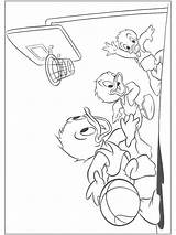 Huey Louie Dewey Basketball Playing Colouring Coloringpage Ca Pages Colour Check Category sketch template