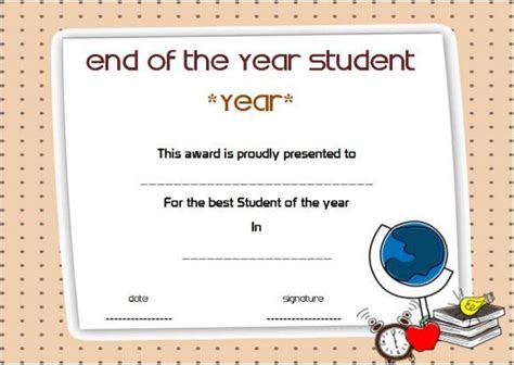 student award template collection