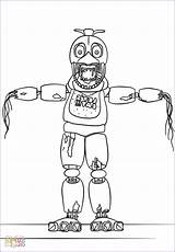 Fnaf Chica Withered sketch template